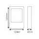 LED Απλίκα Εξωτερικού Χώρου Γκρι 3W 160lm 140° IP44 LUNOS Aca