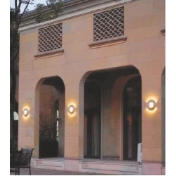 LED Απλίκα Εξωτερικού Χώρου Γκρι Στρογγυλή 7W 223lm 80° IP54 ORB Aca