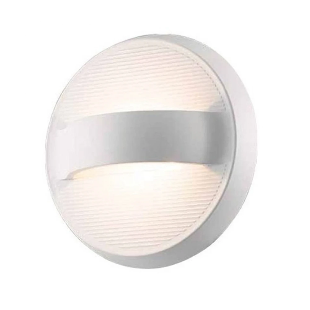 LED Απλίκα Εξωτερικού Χώρου Γκρι Στρογγυλή 7W 223lm 80° IP54 ORB Aca