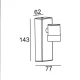 LED Απλίκα Εξωτερικού Χώρου Γκρι 1W 63lm 40° IP54 RYO Aca