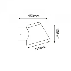 Απλίκα Εξωτερικού Χώρου Σε Λευκό 1x GU10 max 35W IP44 VIDA Aca