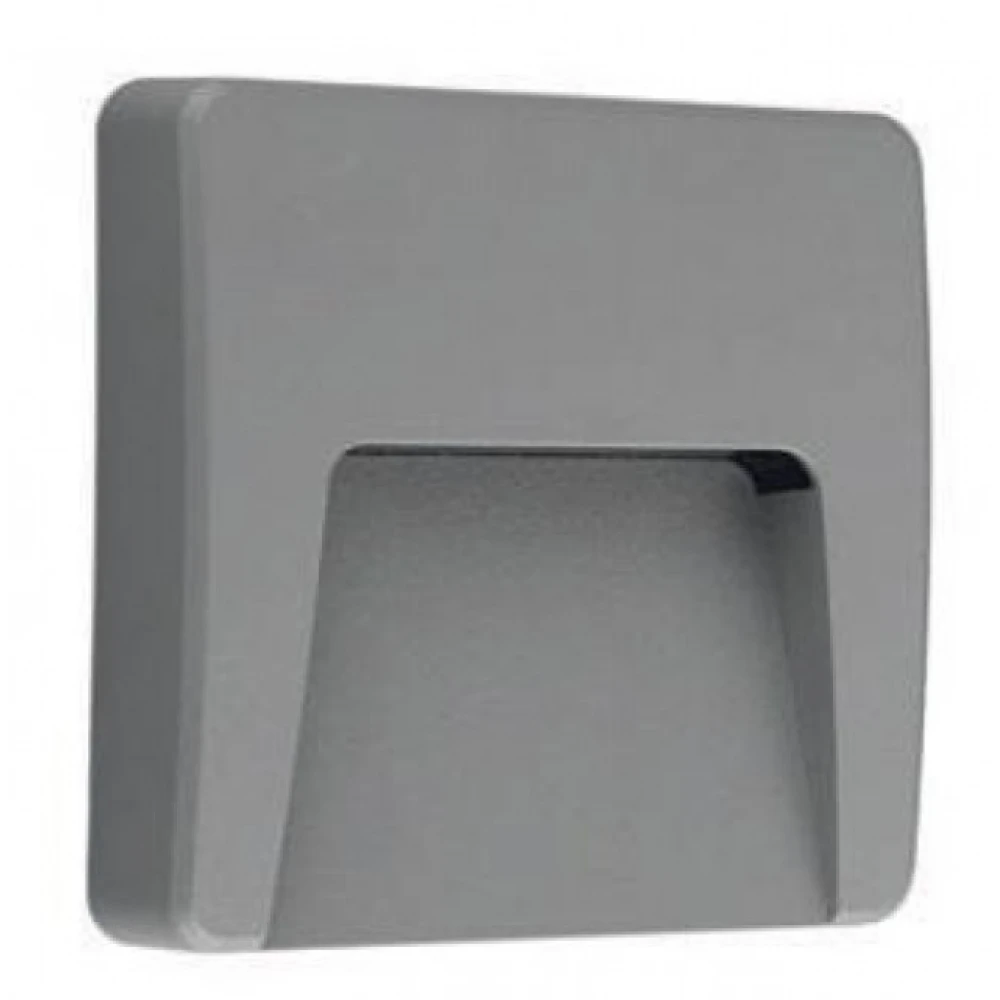 Led SLIM Επιτοίχιο 3W 230V IP65 Σε Γκρι Αποχρώση ACA