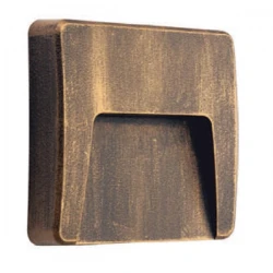 Led SLIM Επιτοίχιο 3W 230V IP65 Σε Αποχρώση Σκουριάς ACA