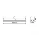 LED Γραμμικό Φωτιστικό Λευκό T5 120cm 17W IP44 180° PHILO Aca