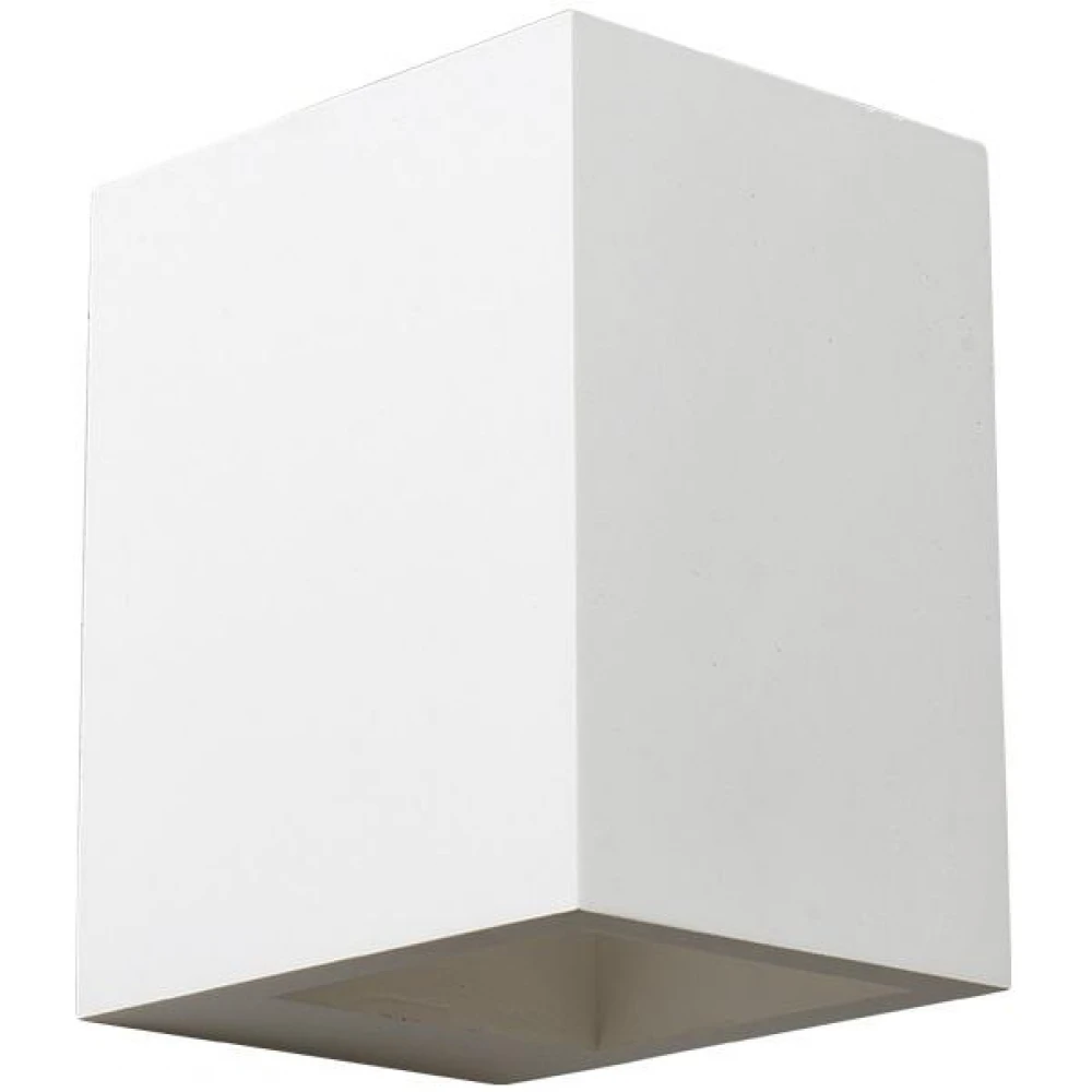 Απλίκα Γύψινη Ορθογώνια 15 x 12,5cm 1x G9 max 40W BLOCK Aca