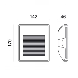 Γύψινη Απλίκα Χωνευτή 1x MR11 max 35W EVE Aca