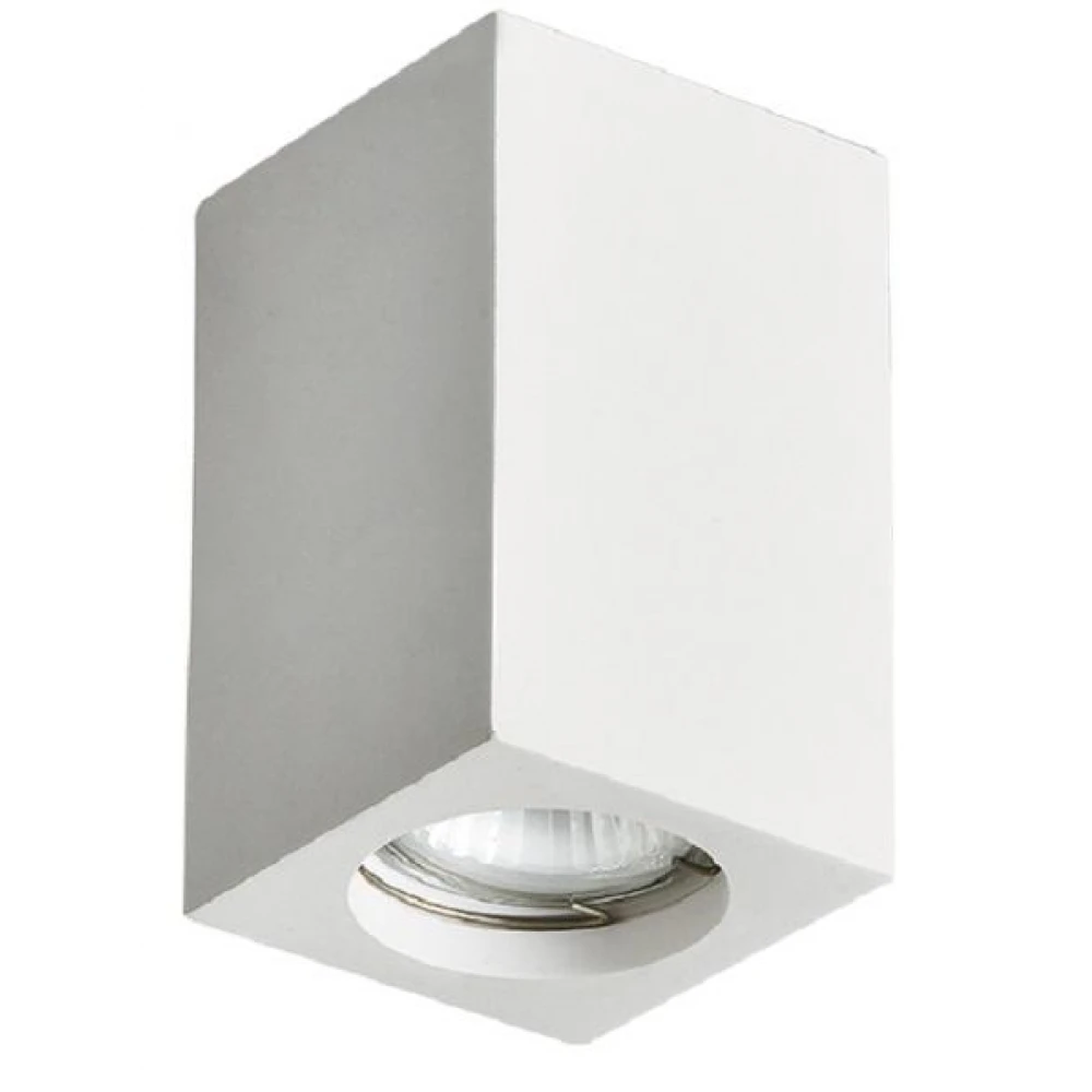 Γύψινο Σποτ Οροφής Τετράγωνο 112mm 1x GU10 max 35W RUTH Aca