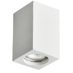 Γύψινο Σποτ Οροφής Τετράγωνο 112mm 1x GU10 max 35W RUTH Aca