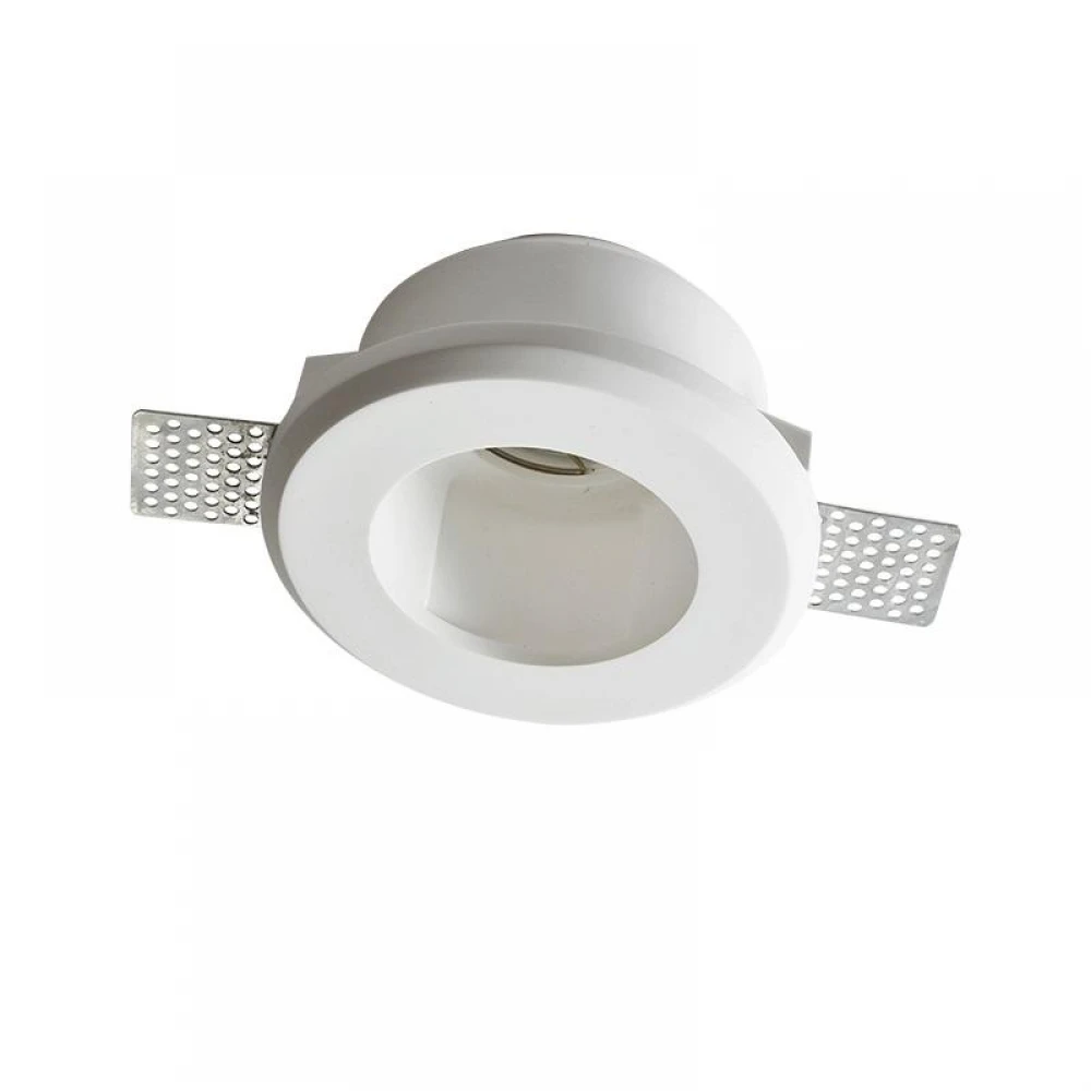 Γύψινο Χωνευτό Σποτ Οροφής Στρογγυλό ø120mm 1x GU10 max 35W ZOE Aca