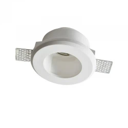 Γύψινο Χωνευτό Σποτ Οροφής Στρογγυλό ø120mm 1x GU10 max 35W ZOE Aca