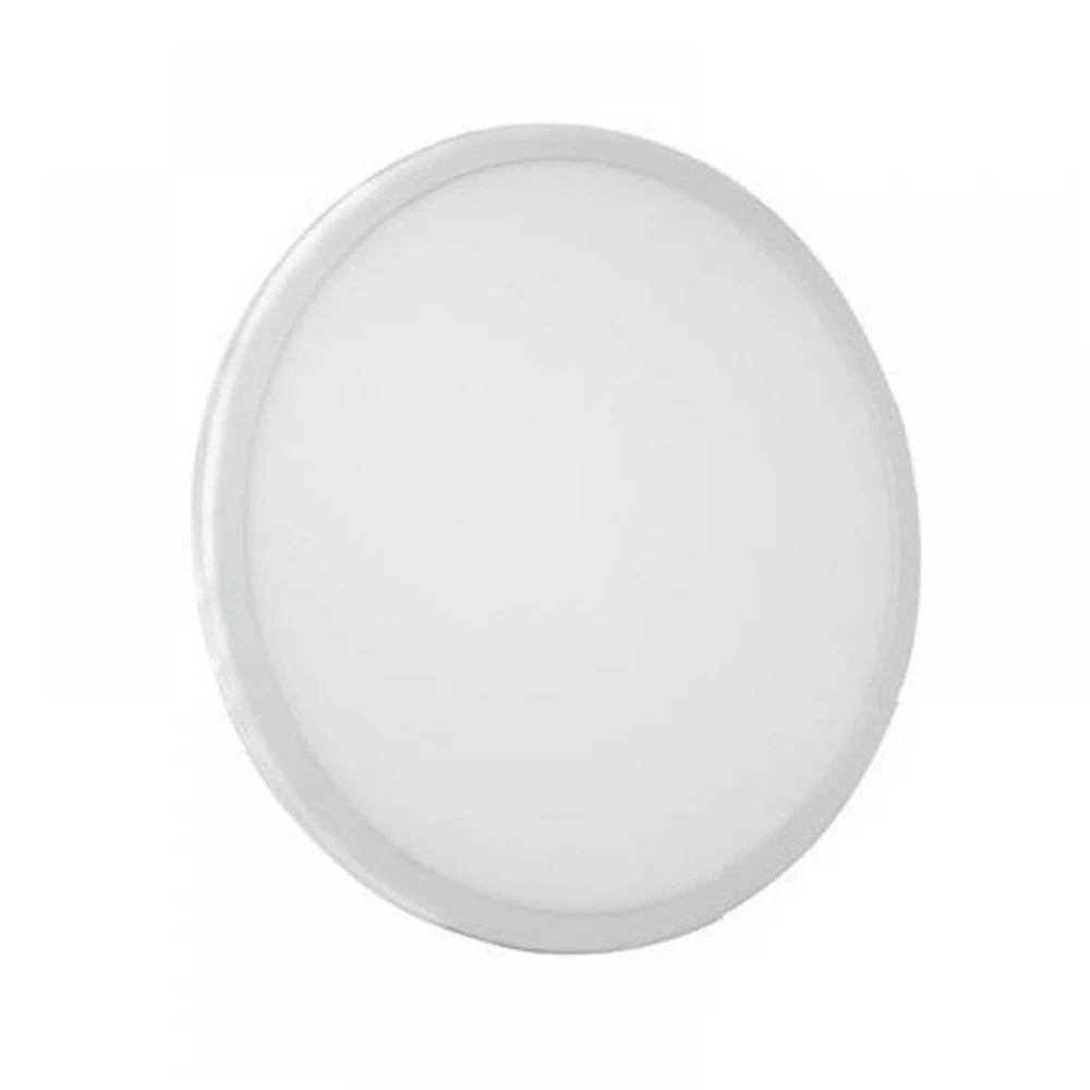 Φωτιστικό Οροφής Slim Panel Λευκό Στρογγυλό Χωνευτό LED SMD Ψυχρό Λευκό 6000K 9W 120° FLEXI Aca