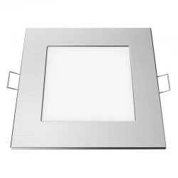 Χωνευτό Slim Panel Νίκελ Ματ Τετράγωνο Ουδέτερο Λευκό 4000Κ LED SMD 18W 120° PLATO Aca
