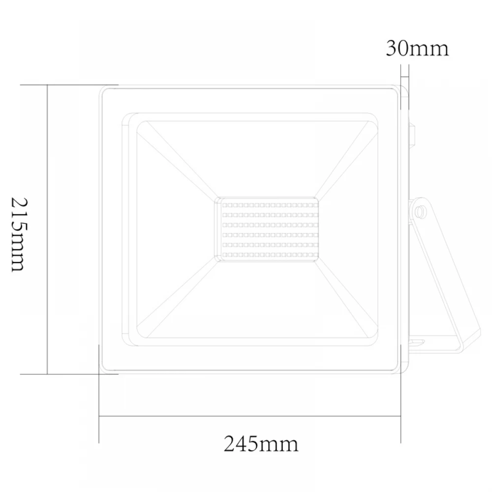 Αδιάβροχος LED SMD Προβολέας Αλουμινίου Σε Μαύρο Χρώμα Ουδέτερο Λευκό 100W IP66 230V 110°