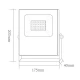 LED Προβολέας Σε Μαύρο Χρώμα 20W RGBW 110° Aca