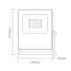LED Προβολέας Σε Μαύρο Χρώμα 10W RGBW 110° Aca