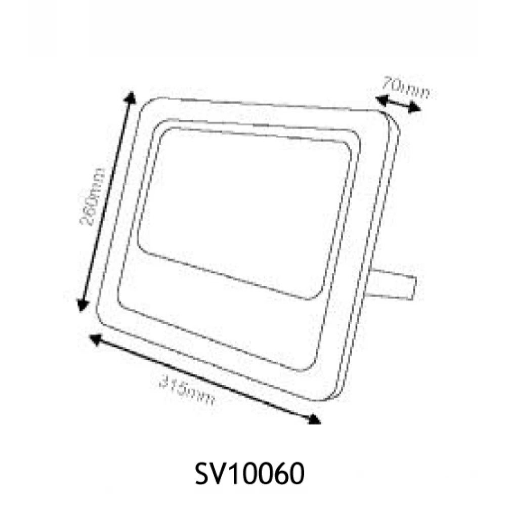 LED Προβολέας Με Φωτοβολταϊκό Πάνελ 100W 6000K 3.2V/24Ah IP66 120° SVIDE ACA