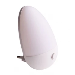 LED Πλαστικό Λαμπάκι Νυχτός Σταγόνα Λευκό 1W 4000K ACA