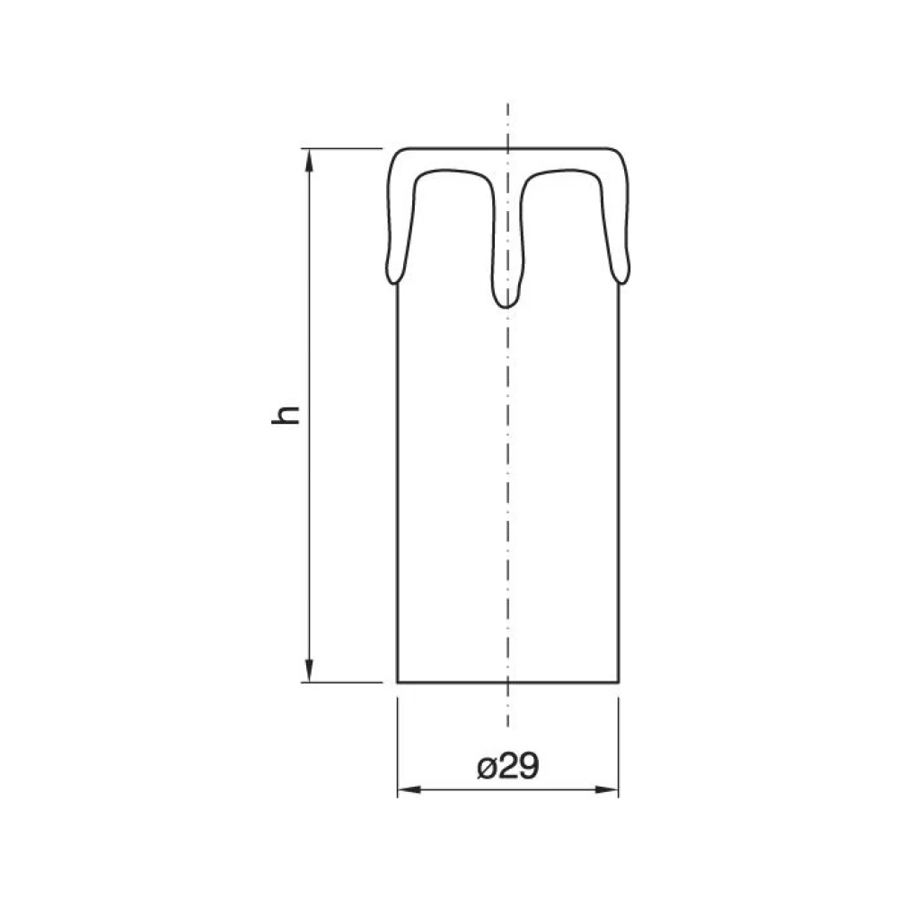 Κηροπήγιο E14 70mm ø29mm Σε Λευκό Ή Αντικέ ARDITI