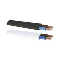 Καλώδιο Διπλής Επένδυσης Οβάλ PVC 2 x 0.75 Λευκό Και Μαύρο ARDITI
