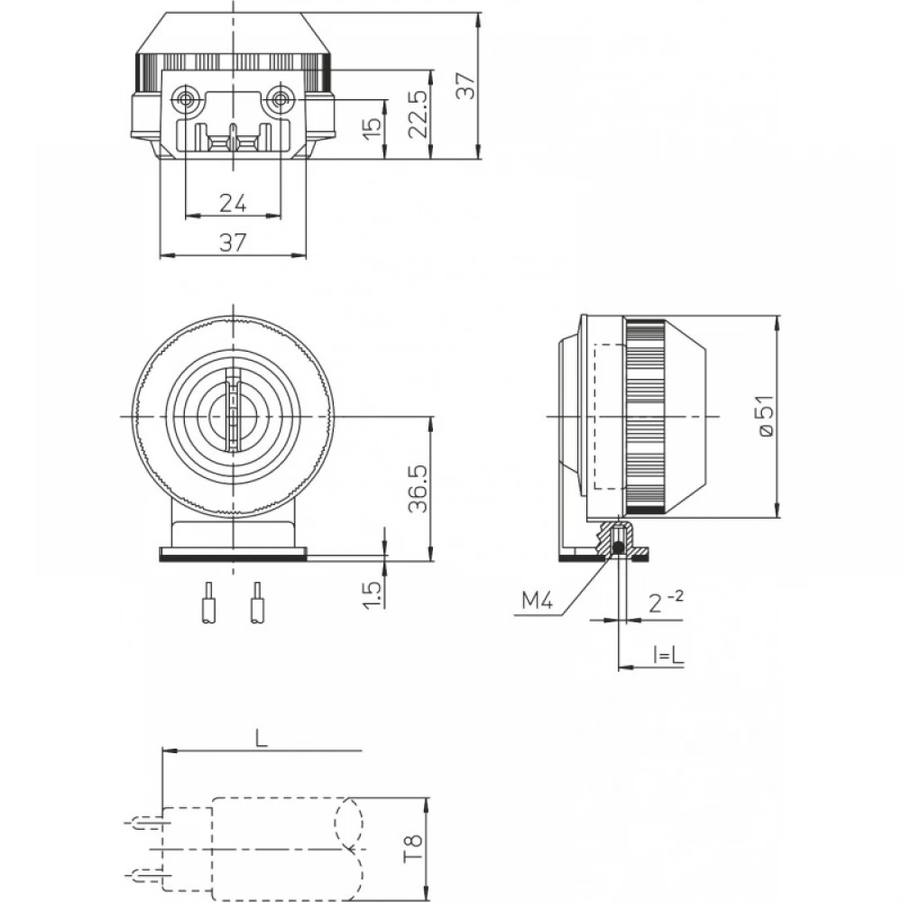 Ντουί Στεγανό T8 IP66/67 G13 ARDITI