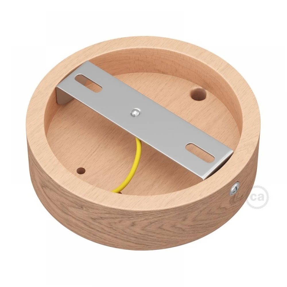 Ξύλινη Βάση Τοίχου Στρογγυλή Για Το Archet(To) Creative Cables