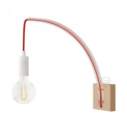 Ξύλινη Βάση Τοίχου Τετράγωνη Για Το Archet(To) Creative Cables