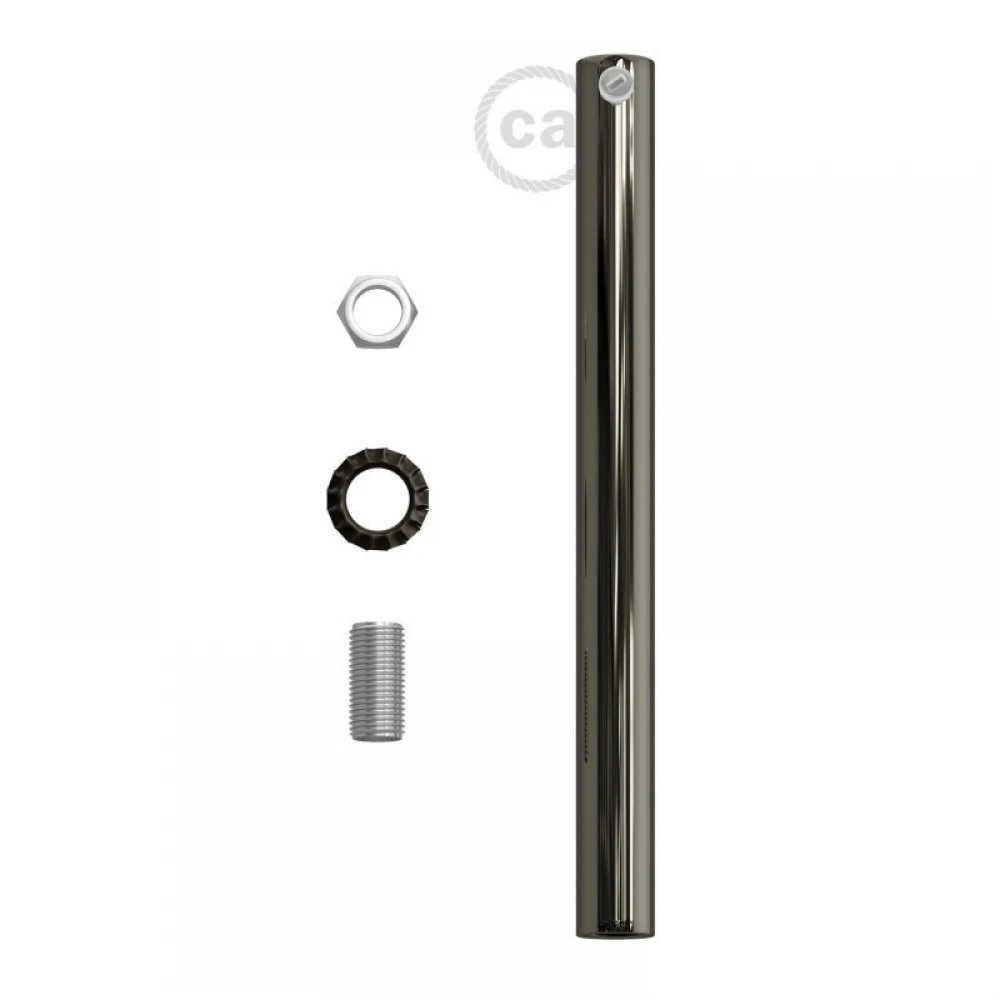 Μεταλλικό Στήριγμα Καλωδίου 15 cm Μαζί Με Μαστό, Παξιμάδι Και Ροδέλα Σε Ανθρακί Χρώμα Creative Cables