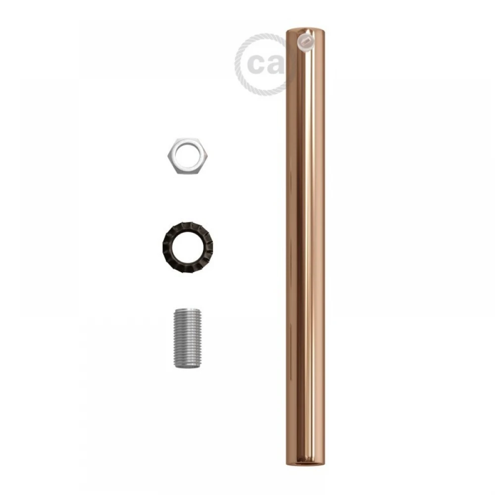 Μεταλλικό Στήριγμα Καλωδίου 15 cm Μαζί Με Μαστό, Παξιμάδι Και Ροδέλα Σε Χάλκινο Χρώμα Creative Cables