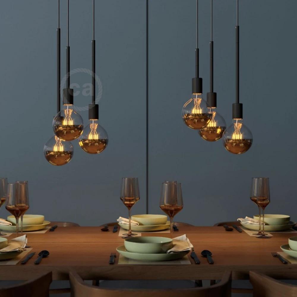 Σωληνάκι Προέκτασης Μεταλλικό Μαύρο 5cm Creative Cables