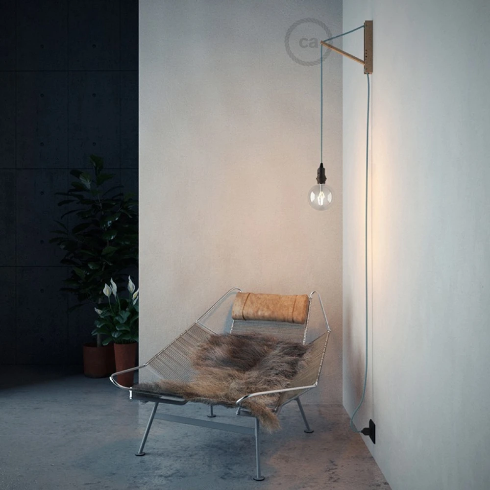 Pinocchio Ξύλινη Βάση Για Τοίχο Ιδανική Για Κρεμαστά Φωτιστικά Creative Cables