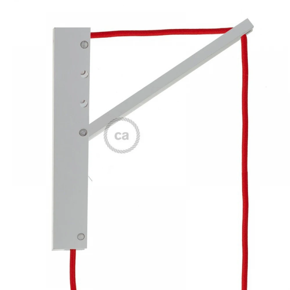 Pinocchio Λευκή Ξύλινη Βάση Για Τοίχο Ιδανική Για Κρεμαστά Φωτιστικά Creative Cables