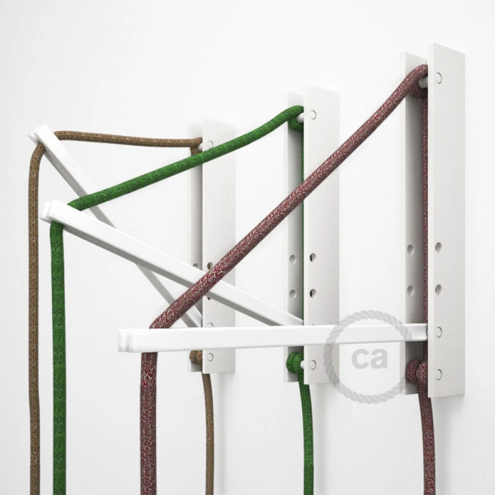 Pinocchio Λευκή Ξύλινη Βάση Για Τοίχο Ιδανική Για Κρεμαστά Φωτιστικά Creative Cables