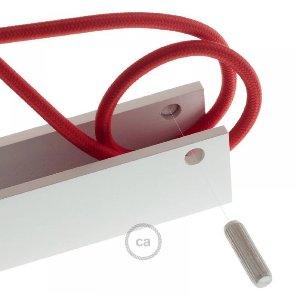 Pinocchio Λευκή Ξύλινη Βάση Για Τοίχο Ιδανική Για Κρεμαστά Φωτιστικά Creative Cables