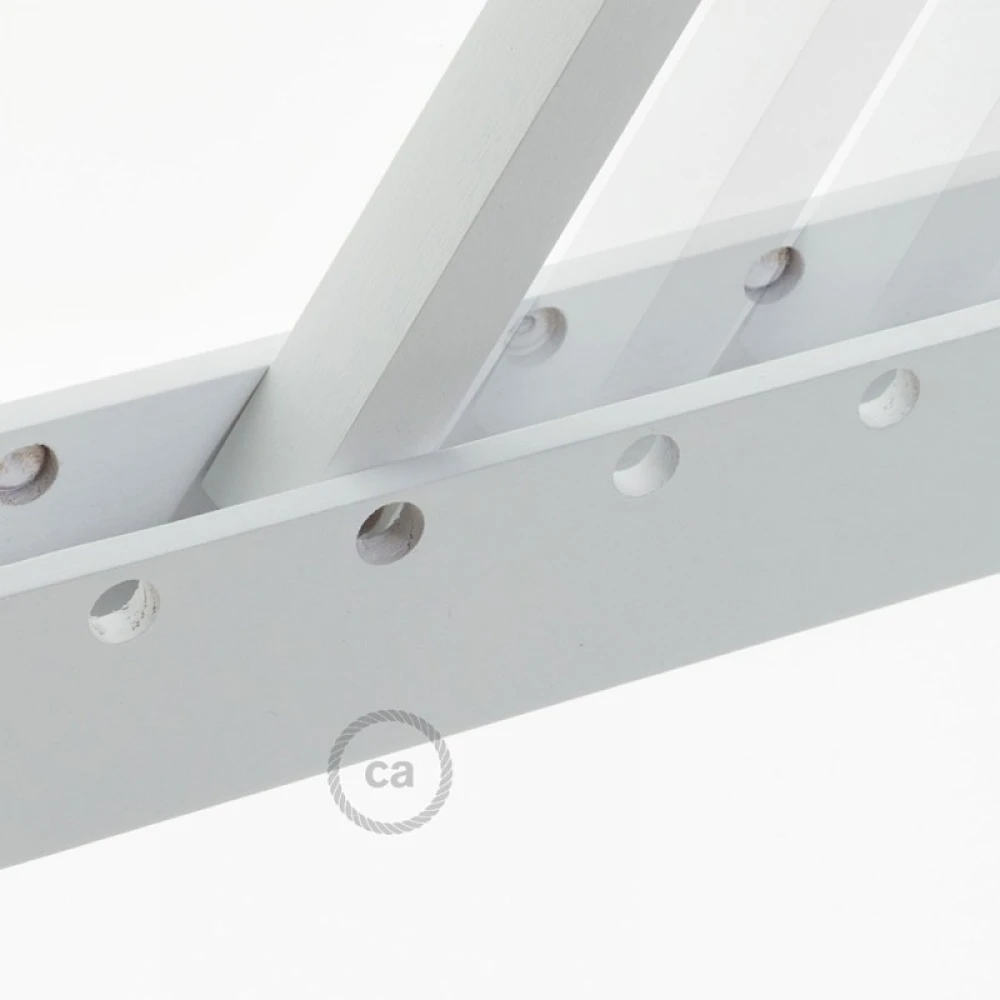 Pinocchio Λευκή Ξύλινη Βάση Για Τοίχο Ιδανική Για Κρεμαστά Φωτιστικά Creative Cables