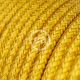 Στρόγγυλο Υφασμάτινο Καλώδιο - RM31 Κίτρινο Lemon Creative Cables