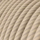 Στρόγγυλο Υφασμάτινο Καλώδιο Vertigo ERD20 Ριγέ Μπεζ της Άμμου Creative Cables