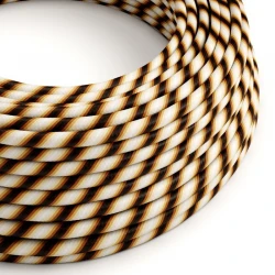 Στρόγγυλο Υφασμάτινο Καλώδιο Vertigo HD ERM61 Fade Καφέ Creative Cables