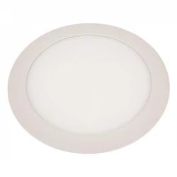 Φωτιστικό LED SLIM Χωνευτό Λευκό Φ225 20W Ψυχρό Λευκό 6500K Eurolamp