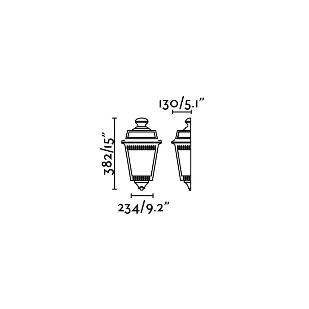 Επιτοίχιο Φωτιστικό Εξωτερικού Χώρου Σε Καφέ Σκουριά 1x E27 IP44 Argot FARO 