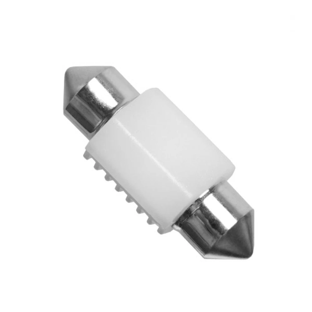 Σωληνωτός LED Κεραμικός 31mm 12V Can Bus με 2 SMD 3030 Ψυχρό Λευκό GloboStar