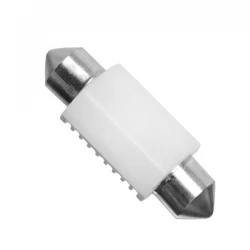 Σωληνωτός LED Κεραμικός 36mm 12V Can Bus με 2 SMD 3030 Ψυχρό Λευκό GloboStar