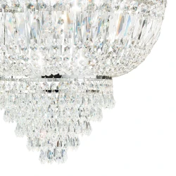 Πλαφονιέρα Κρυστάλλινη Σε Χρωμέ Ø52cm 6 x E14 40W DUBAI PL6 IDEAL LUX