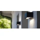 LED Επίτοιχο Φωτιστικό Από Χυτό Αλουμίνιο 20W Με Σφυρήλατο Γυαλί Διάχυτη IP54 GEMINI LUTEC