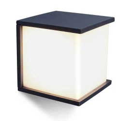 Επιτοίχιο Φωτιστικό Εξωτερικού Χώρου 1x E27 15W IP44 BOX CUBE LUTEC