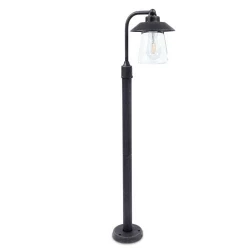 Κολωνάκι Εξωτερικού Χώρου Σε Μαύρη Σκουριά 94,5cm 1x E27 IP44 CATE LUTEC