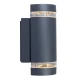 Απλίκα Εξωτερικού Χώρου Κύλινδρος Up-Down Light 2x GU10 max 35W IP44 FOCUS LUTEC