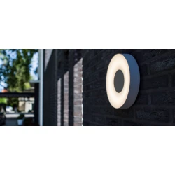 LED Φωτιστικό Εξωτερικού Χώρου Τοίχου ή Οροφής ø19cm 8W IP54 UBLO LUTEC