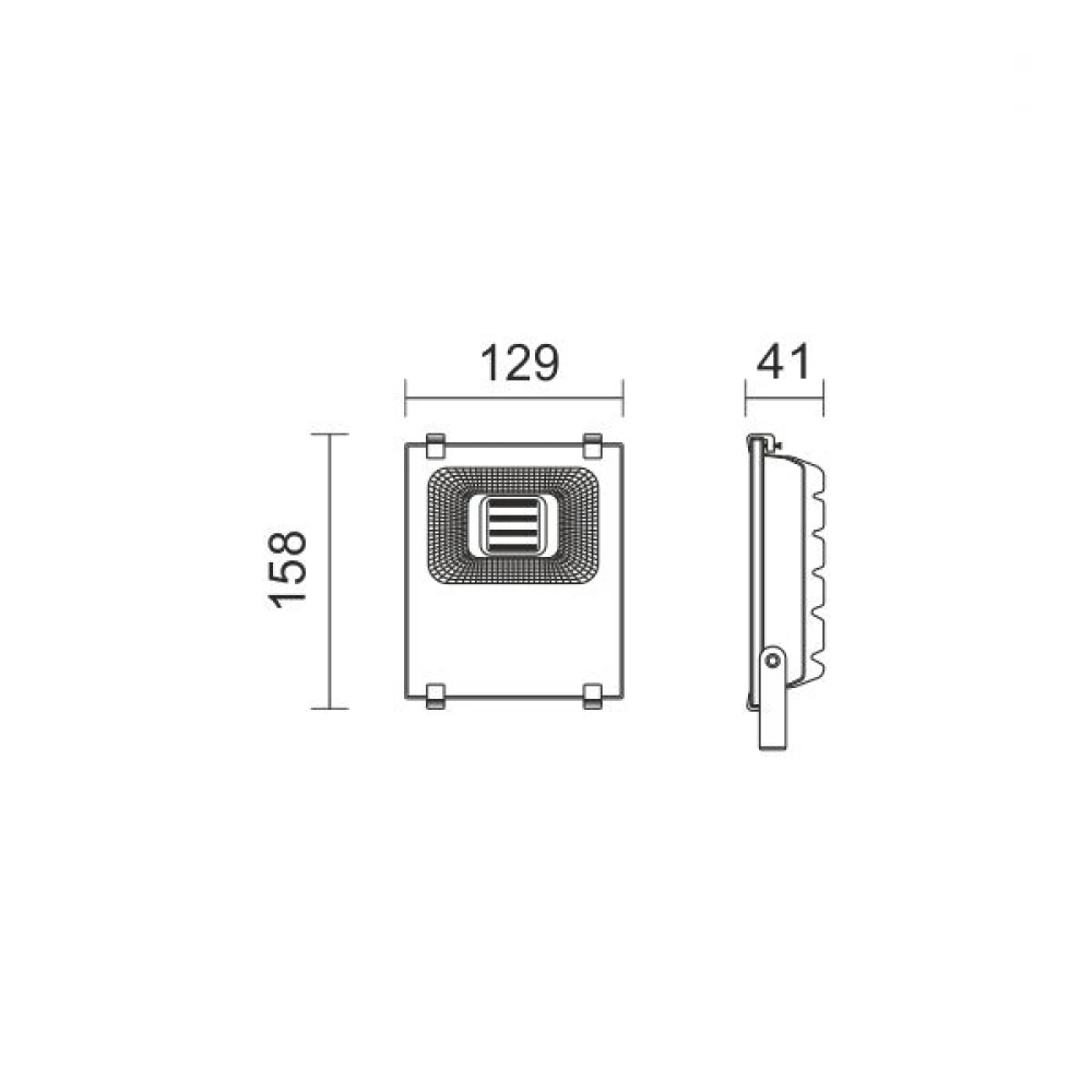 LED Προβολέας 10W 230V Θερμό 3000K SpotLight
