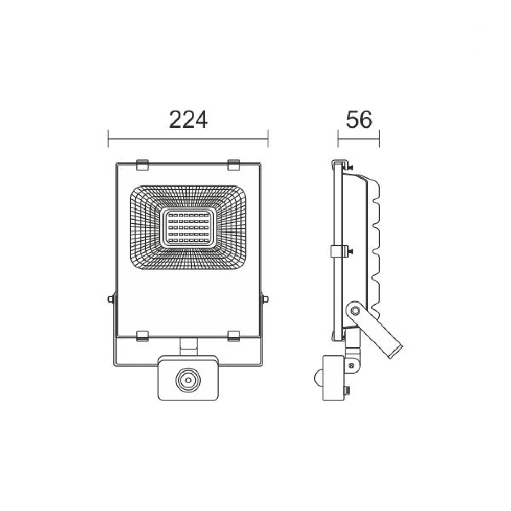 Προβολέας LED SMD 50W Με Ανιχνευτή Κίνησης Spotlight