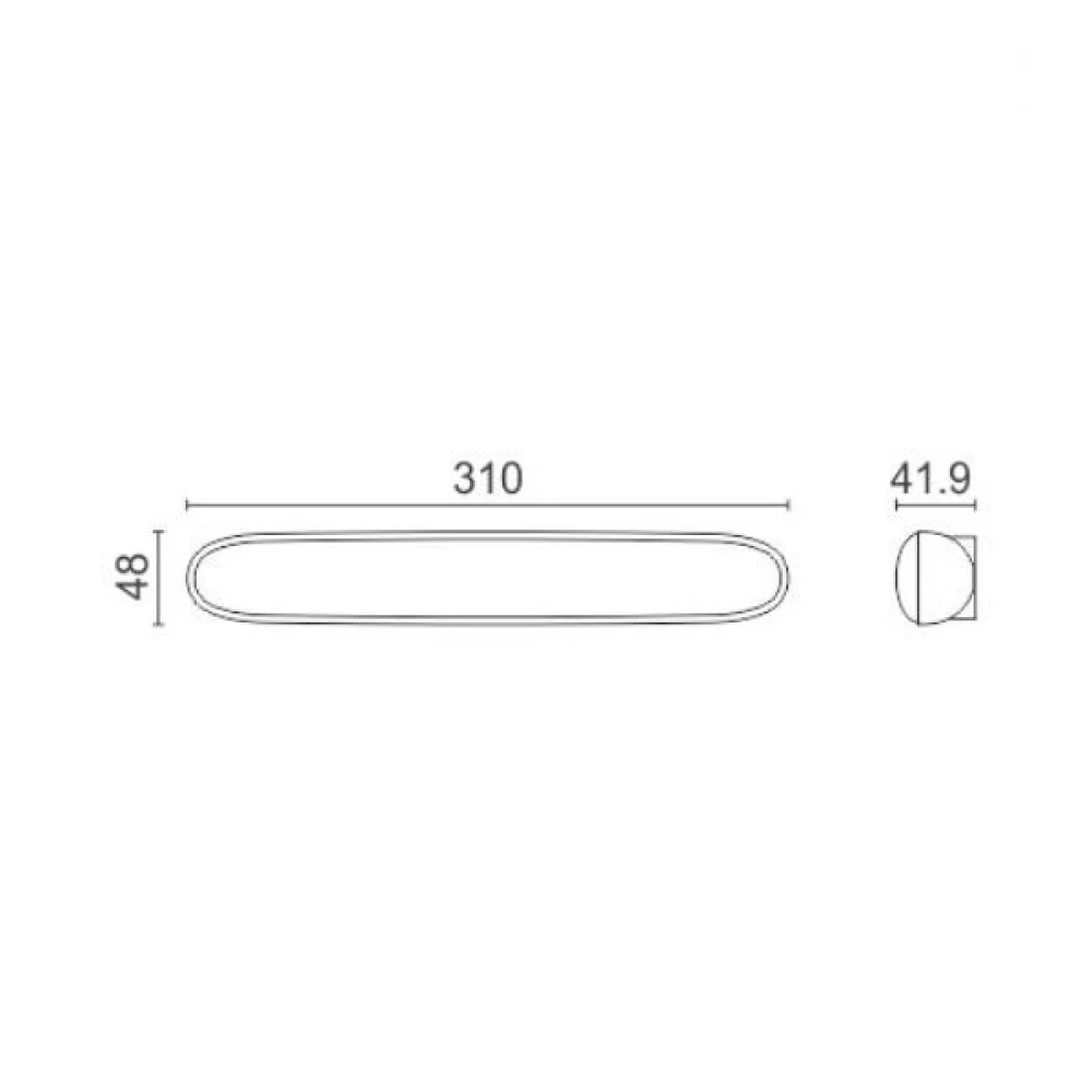 LED Φωτιστικό Ασφαλείας 8W SMD 6000K Με Μπαταρία Λιθίου Spotlight